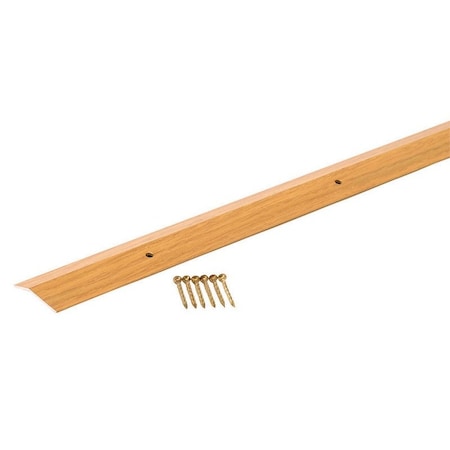 Tower Sealants M-D Building Products METAL DECOR 0.3 in. H X 1.38 in. W X 72 in. L Prefinished Oak Aluminum Carpet 40122